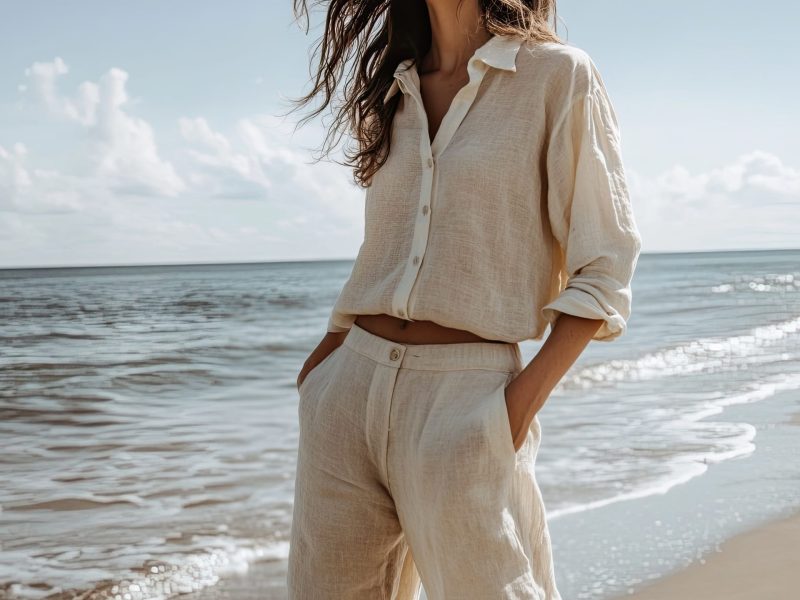 Frau am Strand